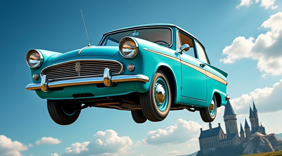 découvrez la légendaire voiture volante, la ford anglia, rendue célèbre par harry potter. plongez dans l'univers magique et revivez les aventures inoubliables de ce véhicule emblématique.